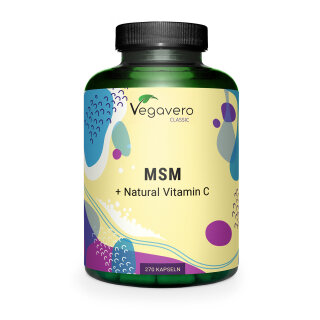 MSM + Vitamin C 270 Capsules)