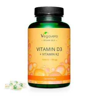 Vitamin D3 and K2 Oil (120 Capsules)